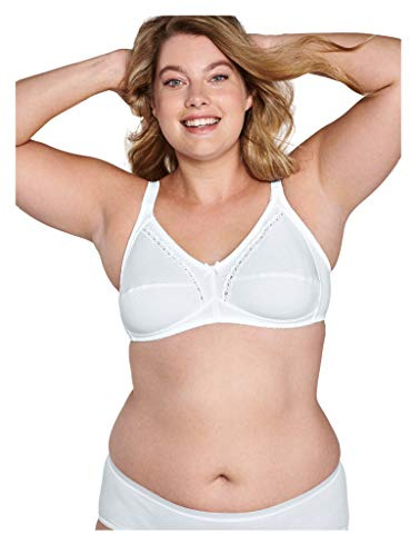 Naturana Karine - Soutien-gorge - Sans armature - Uni - Femme - Blanc - 105E ( Taille Fabricant : 90E )