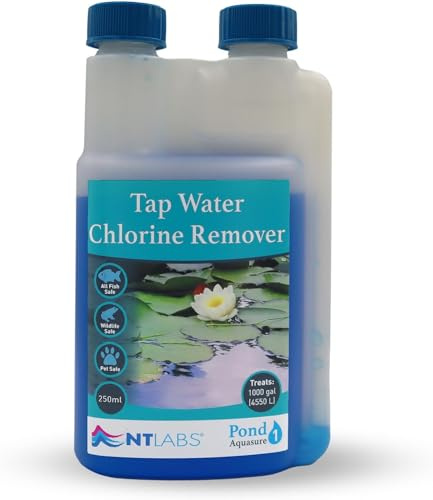 NT Labs Pond Aquasure Water Dechlorinator (250ml Treats 4550L) | Removes chlorine, chloramine & heavy metals. Protects fish mucus layer to reduce stress during pond top ups.