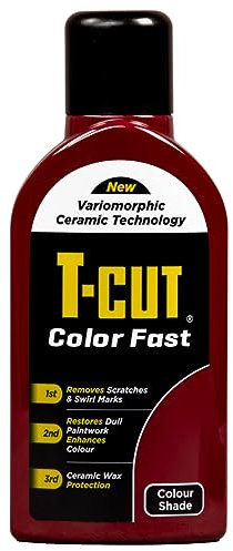 T-Cut Colour Fast 3-in-1 Paintwork Renovator, Dark Red, 500ml