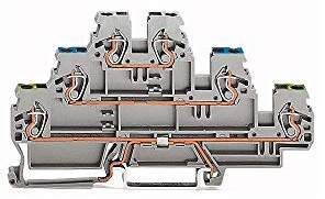 WAGO 870 – 567 6 grau Block Terminals Electrical Terminal Block 5 mm, 106 mm, 52,5 mm, 500 V)