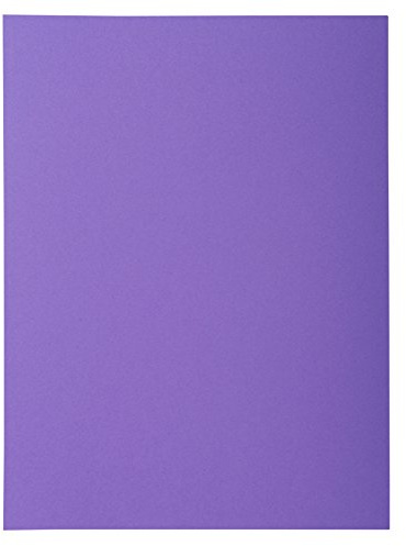 Exacompta 218008E 50er Pack Aktendeckel ROCKS aus extra starkem Karton für DIN A4 violett Hefter ideal für das Büro und Schule und die mobile Organisation