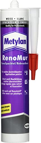 Metylan Spachtelmasse MRS6N 300 ml, weiß, Wasserbasierte Dispersion, Paste, Rissbeständig, Metall, Renospachtel, Lösemittelfrei, Gebrauchsfertig