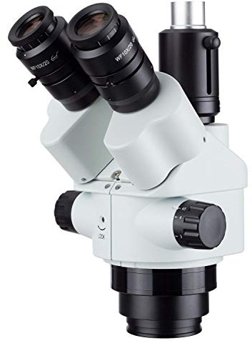 AmScope - 7X-45X Simul-Focale Trinoculare Zoom Stereo Microscopio Testa - SM745NTP