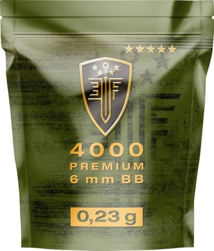 Elite Force BBS weiß, Kaliber 6 mm, 0,23 g, 4.000 Stück | Airsoft BBs im wiederverschließbaren Zipper Bag, weiß