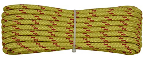 006006268 Treccia corit gialla, 8 mm - 20 mt, Corda intrecciata multiuso resistente ai raggi U.V. e all'abrasione, per attività all'aperto, giardino, mare, guinzagli e fai da te, rottura 360 kg