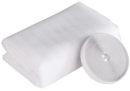 Windhager Zanzariera in fibra di vetro di alta qualità, saldata a rete, resistente ai raggi UV, bianco, 150 x 180 cm