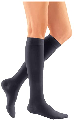 medi mJ-1 cato Kompressions-Kniestrümpfe mit Schachbrettmuster 80 DEN - Länge L1 - Oxid - Größe L+ - For Men