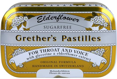 GRETHERS Elderflower zuckerfrei Pastillen 110 g Pastillen