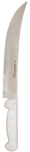 Basics P94826 10 White Cimeter Steak Knife with Polypropylene Handle