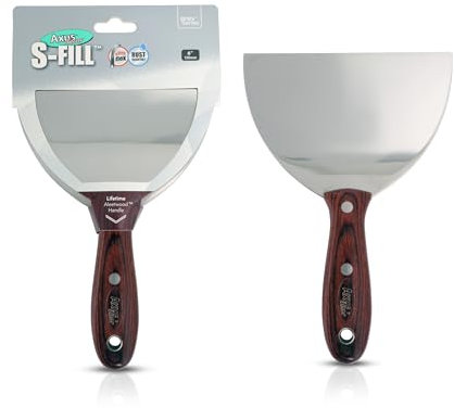 Axus Décor - Spatola rigida flessibile in acciaio inossidabile 15 cm