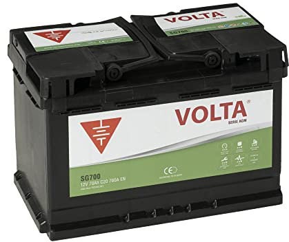 Bateria de Coche AGM 70Ah 760A Start-Stop Avanzado AGM - Borne +Dcha - Medidas Largo 278 x Ancho 175 x Alto 190 mm con 2 años de Garantía - Fabricación Europea.