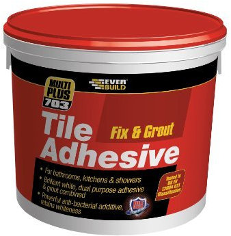 Everbuild Fix & Grout Tile Adhesive 703 500ml/750g EVBFIX005 by Everbuild
