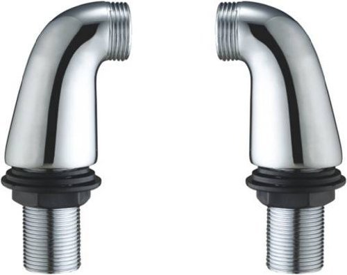 85mm Tall Stems Chrome Elbow Pillar Adapter Legs for A Bath Mixer Tap