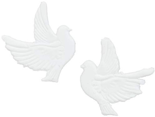 Efco Wachsdekoration Taubenpaar, 30 mm, weiß