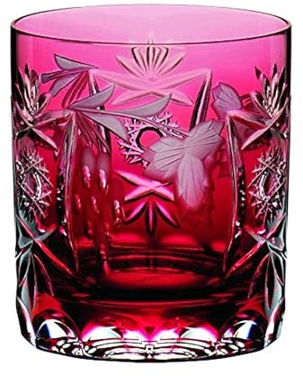 Nachtmann Whisky Glas, 250 ml, Rot, Traube, 35893, Whisky Tumbler aus Bleikristall, spülmaschinenfest, Made in Germany | Whiskybecher, Goldrubin