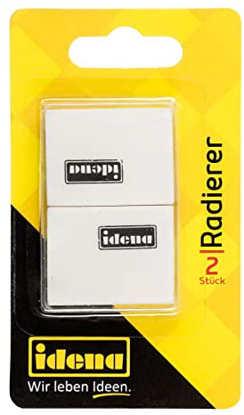 Idena 522058 - Gomma per matita, 2 pezzi