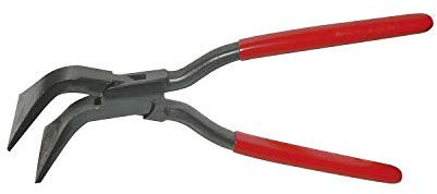STUBAI Spengler Falzzange 45° gebogen | Maulbreite 40 mm | Ausführung durchgesteckt | Profi-Werkzeug für Klempner, Dachdecker und Spenglerarbeiten | Made in Austria