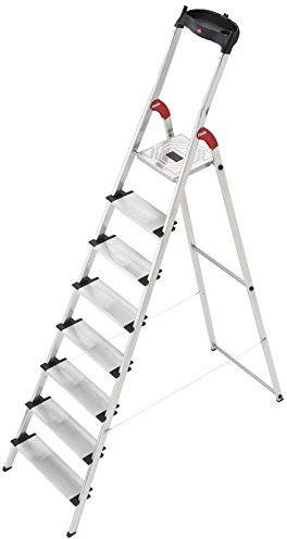 Hailo 8040-801 Large 8-Tread Aluminum Deluxe Extra-Deep Comfort Steps