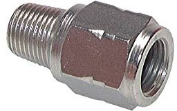 Mini-Rückschlagventile Messing vernickelt, PN 10 Druckluft Wasser Innen-Außengewinde (R 1/4)