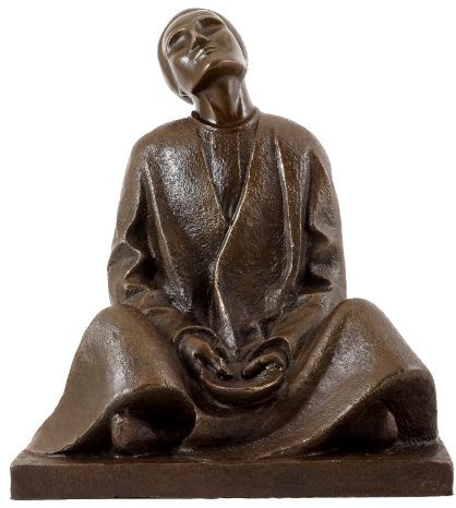 Kunst & Ambiente - Bronzeskulptur - Blinder Bettler (1906) - signiert - Ernst Barlach Bronzefigur - Skulptur - Figur - Deutscher Bildhauer