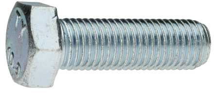 Reidl Sechskantschrauben mit Gewinde bis Kopf 16 x 200 mm DIN 933 10.9 galv. verzinkt farblos 5 Stück