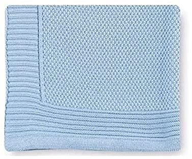 Pirulos 28012320 - Toquilla tricot texturas, 80 x 110 cm, color azul