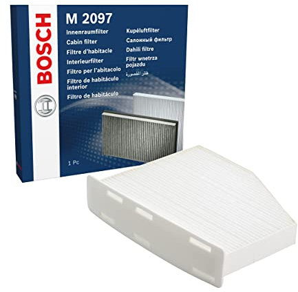 Bosch M2097 Filtro de Habitáculo Estándar - Filtro de Repuesto - Eficaz Contra Polen y Polvo, para un Aire más Limpio en el Vehículo
