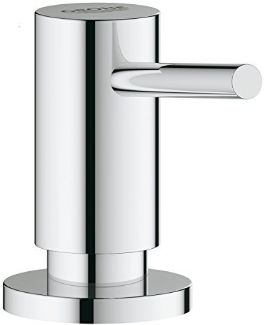 GROHE Cosmopolitan, Spülmittelspender für die Küche (Seifenspender für Flüssigseifen, Vorratsbehälter 0,5 L, langlebige Oberfläche), chrom, 40535000