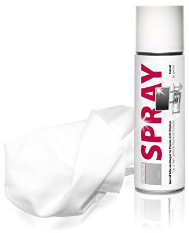 Spectral ZU1100 Spray Schaumreinger 300 ml fuer LCD und Plasma Bildschirme inkl. hochwertigem Microfasertuch