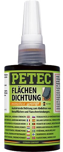 PETEC Flächendichtung mittelfest Dichtmittel für Metall KFZ Dichtung hitzebeständig 75 ml Pressbox für Karosserie, Getriebe, Wohnwagen 97175