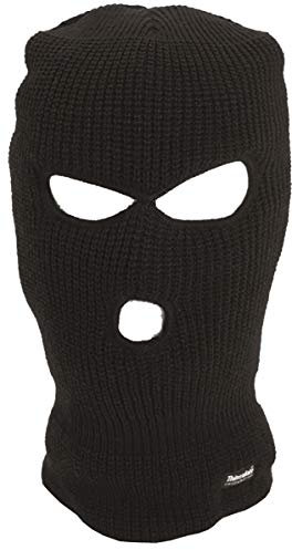 Mil-Tec Unisex Balaclava Sturmhaube, Schwarz, One Size