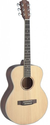 James Neligan ASY-A MINI Acoustic Travel Guitar Solid Spruce/Mahogany mit Tasche natur