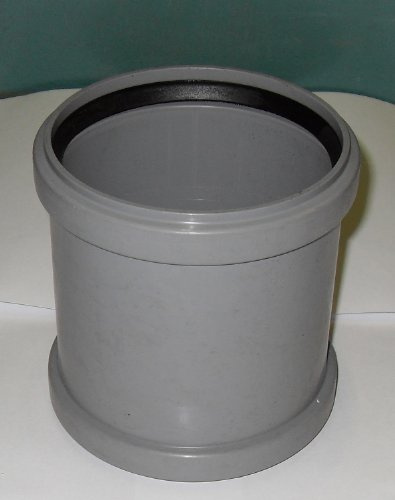 Boden Rohr gerade Kupplung 110 mm Einlass – Push Fit – Grau – Abfall