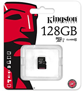 Kingston SDCX10/128GBSP 128 GB Class 10 Micro SDXC Memory Card without Full Size Adapter