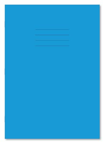 Hamelin A4 Exercise books for Schools - 50 case pack | 8mm Ruled and Margin, 80 Page, Light Blue - 100100290