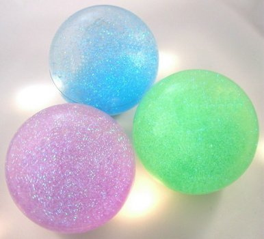 Magisk flummi med glitter 10 cm