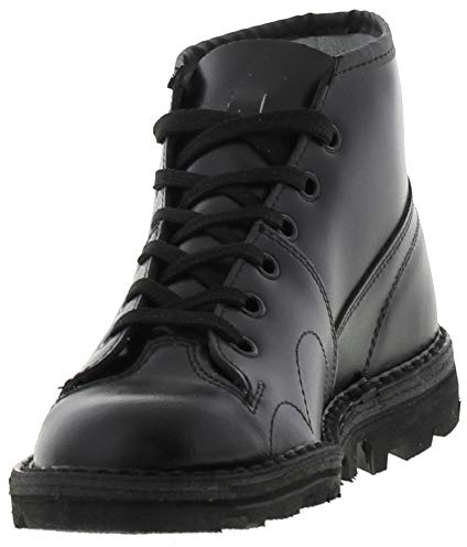 Grafters Black Leather Monkey Mod Boots Size 8