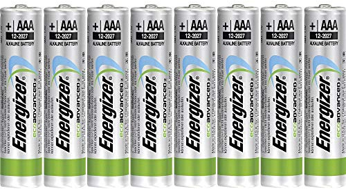Energizer EcoAdvanced AAA Alkaline Batteries 1.10 kg (Pack of 8)