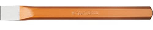 SW-Stahl 94504L Flachmeißel 250 mm I Handmeißel aus Chrom-Vanadium-Stahl I Schlitzmeißel mit vergütetem Schlagkopf I Fliesen Meißel lackiert I Rost entfernen Werkzeug