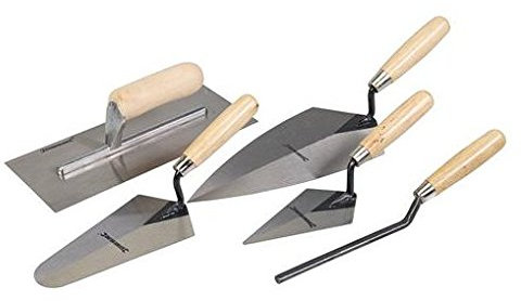 SILVERLINE TRADESMAN TROWEL SET 5 PIECE BUILDING DIY HAND TOOLS STEEL P186