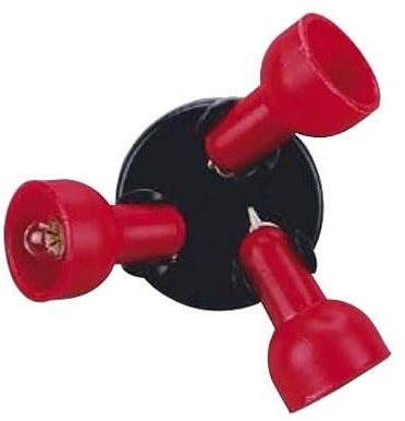 Kahlert Licht 0105495 Strahler 3-flammig, rot