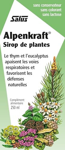 Salus Alpenkraft - Sciroppo a base di erbe e oli essenziali per il benessere di naso e gola - 250ml
