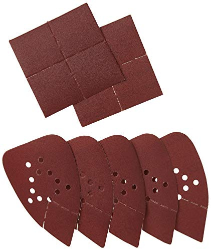 BLACK+DECKER Sandpapper sortiment för musslipare, 220-korn, 5-pack (BDAM220)