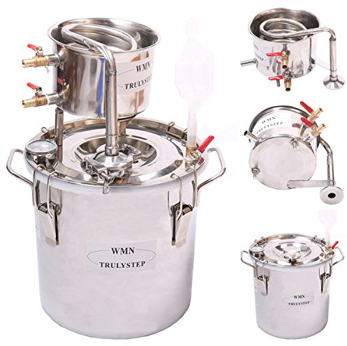 Fayelong DIY New 5 Gal 20 litres Home Alcohol Wine Moonshine Still Ethanol Stainless Boiler Water Brewing Distiller Kit