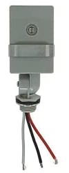 Southwire Woods Outdoor Hardwired Stem & Swivel Light Control - Adjustable Swivel Mount Light - Automatic Outdoor Lighting - Dusk-to-Dawn Light Manage - Grey Photocell Light Switch
