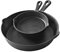 Vintage Gourmet (TM) Set of 2 Pre-Seasoned Cast Iron 6 Inch and 10 Inch Frying Pans