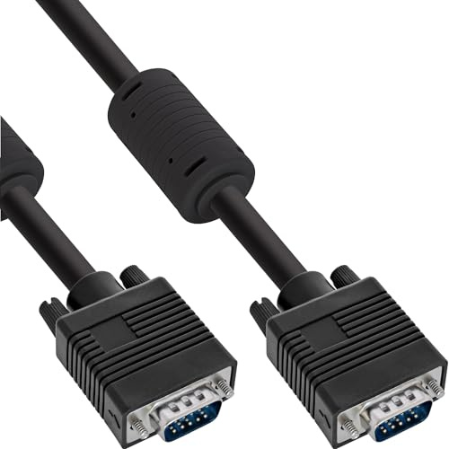 InLine 17710B S-VGA Kabel, 15pol HD Stecker / Stecker, schwarz, 3m