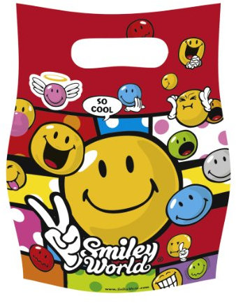 Amscan Partytüte Smileys 6 Stück
