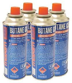 Sherwood Agencies Ltd Pack of four gas canisters