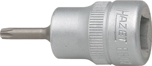HAZET Schraubendreher-Steckschlüsseleinsatz 8802-T15, Kurze Ausführung | 3/8 Zoll (10 mm) Vierkant hohl, Antrieb 3/8 Zoll (10 mm) Vierkant hohl, Abtrieb Innen TORX Profil, Klinge Sonderstahl, 39 g
